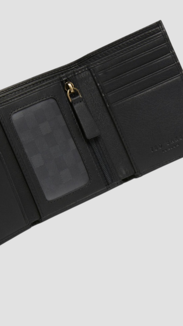 Ted Baker Johhnn Trifold Wallet in Black Leather