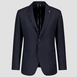 Uberstone Slim Fit Zeke Sports Jacket in Navy