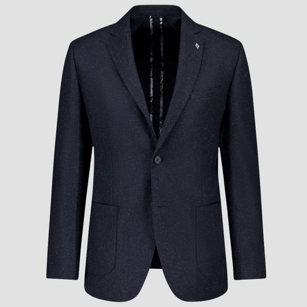 Uberstone Slim Fit Zeke Sports Jacket in Navy