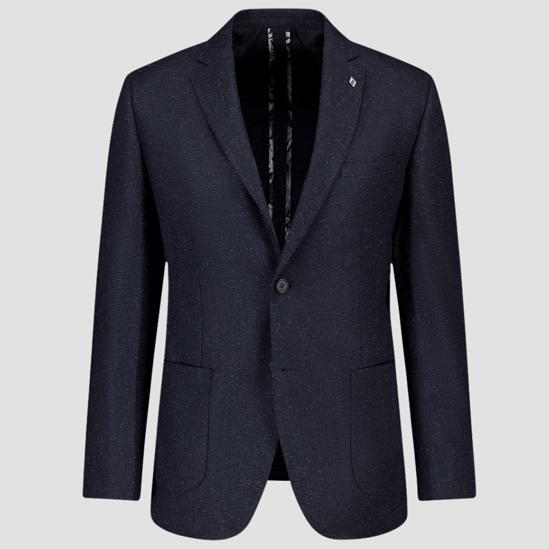 Uberstone Slim Fit Zeke Sports Jacket in Navy