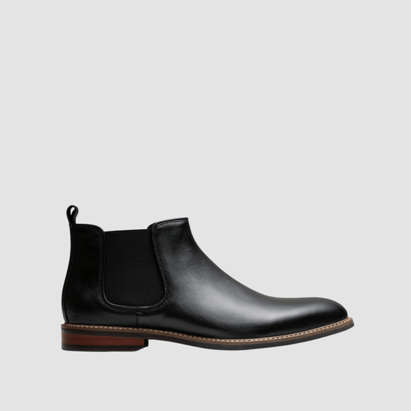 AQ By Aquila Lucca Mens Leather Boots in Black – Mens Suit Warehouse ...