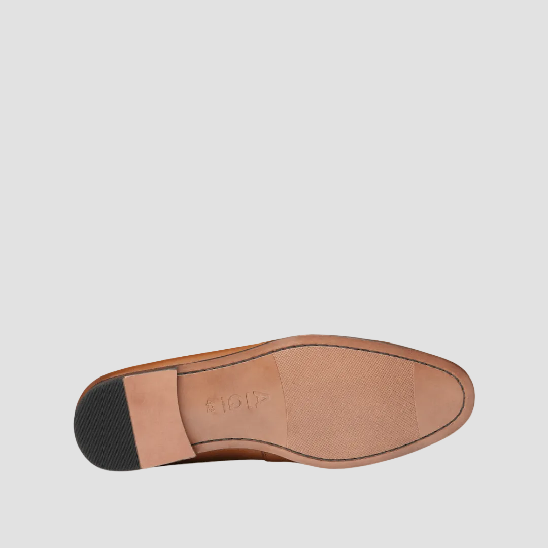 Sole of the AQ By Aquila Penley Mens Loafers in Tan