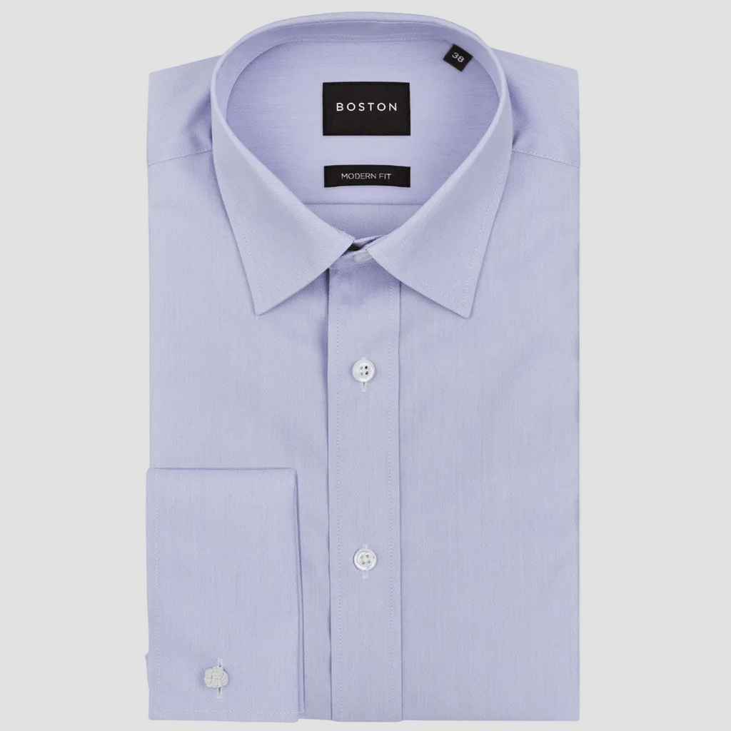Mens Dress Shirts | Boston Slim Fit Men's Liberty French Shirt in Mauve  Cotton Blend – Mens Suit Warehouse