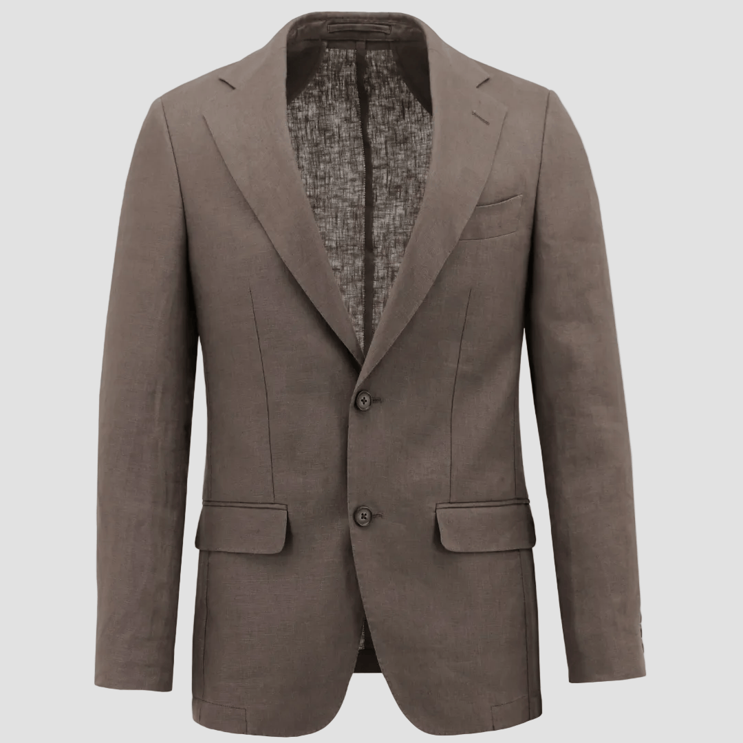 Men’s Turin brown linen sports jacket by Boston.