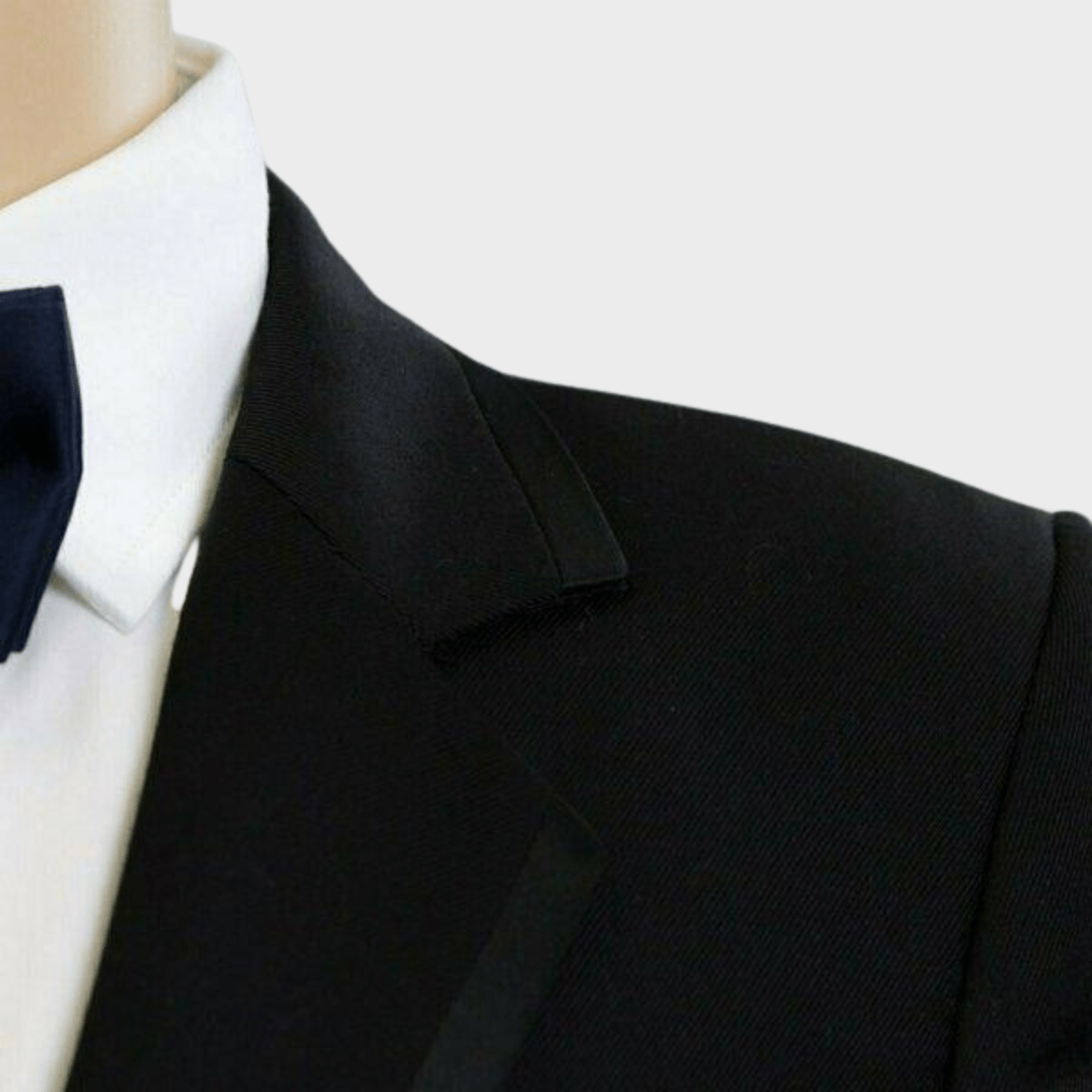 Boulvandre Kids Slim Fit Dante Twill Suit in Black