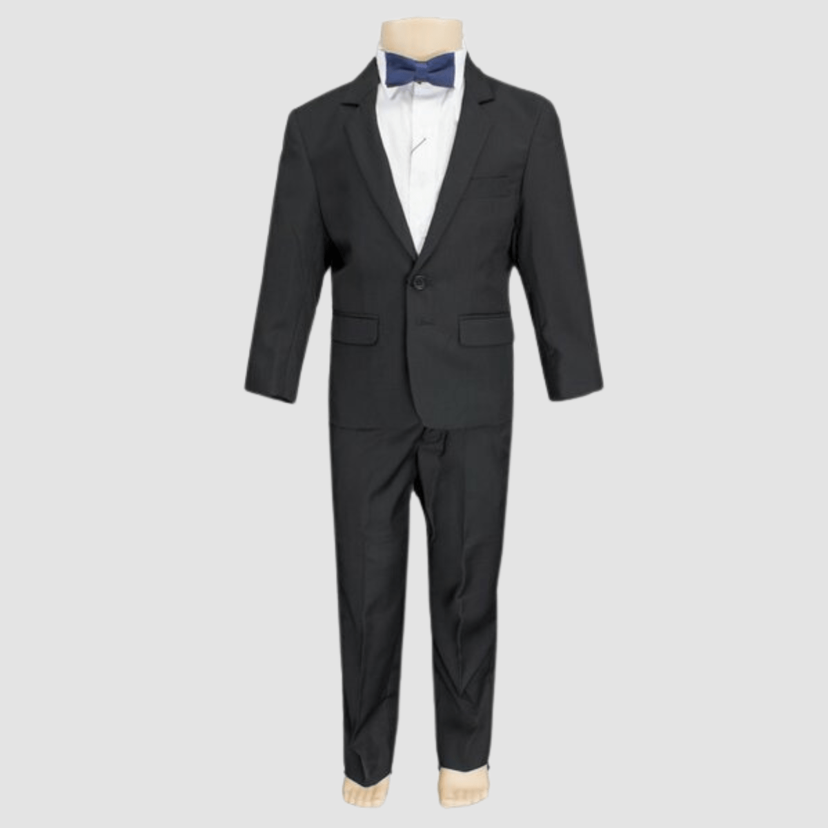 Boulvandre Kids Slim Fit Bellaggio Suit in Black