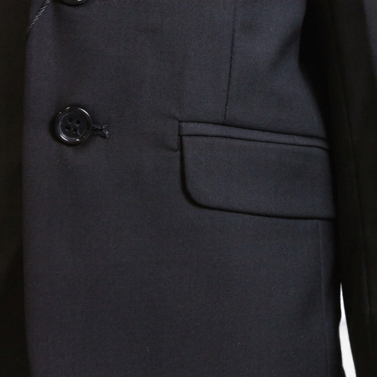 Boulvandre Kids Slim Fit Bellaggio Suit in Black