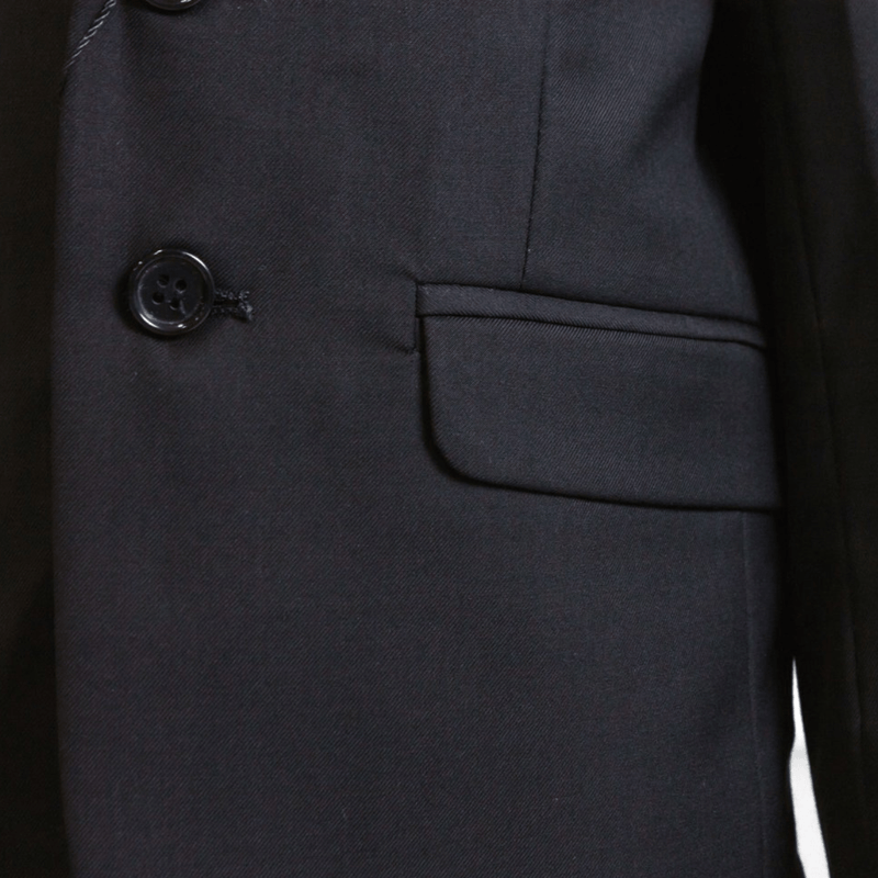 Boulvandre Kids Slim Fit Bellaggio Suit in Black – Mens Suit Warehouse ...
