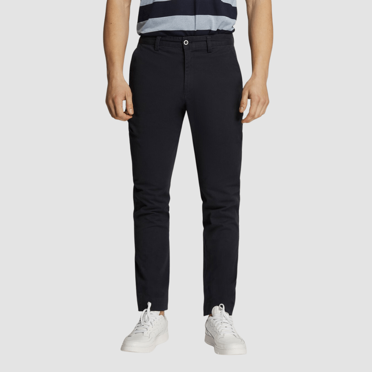 Boulvandre Mens Ledger Peach Finish Chino Pants in Black