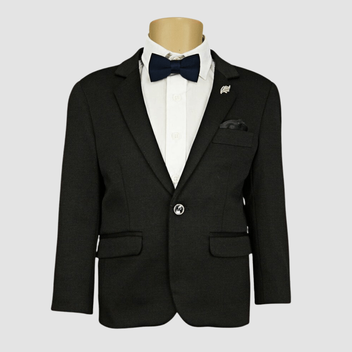 Boulvandre Kids Slim Fit Scuzzatti Sports Jacket in Black