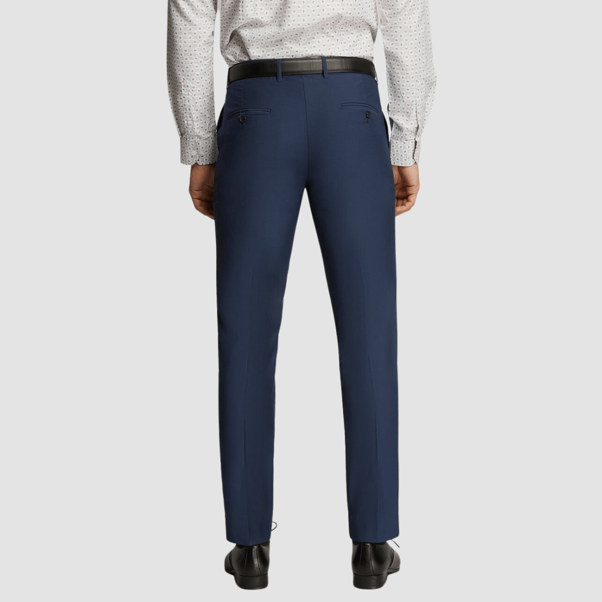 Boulvandre Mens Slim Fit Scuzzatti Suit Trouser in French Blue
