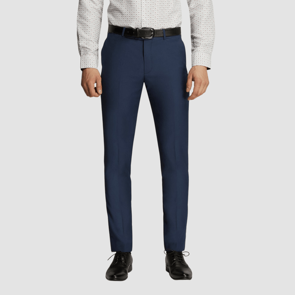 Boulvandre Mens Slim Fit Scuzzatti Suit Trouser in French Blue