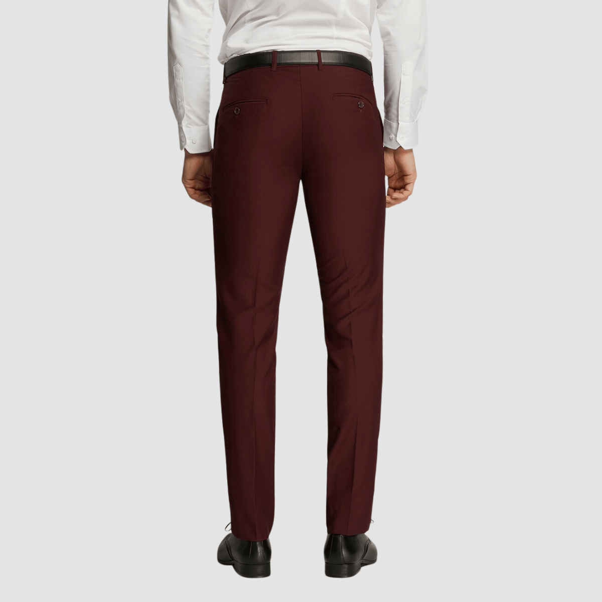 Boulvandre Slim Fit Scuzzatti Trouser in Maroon