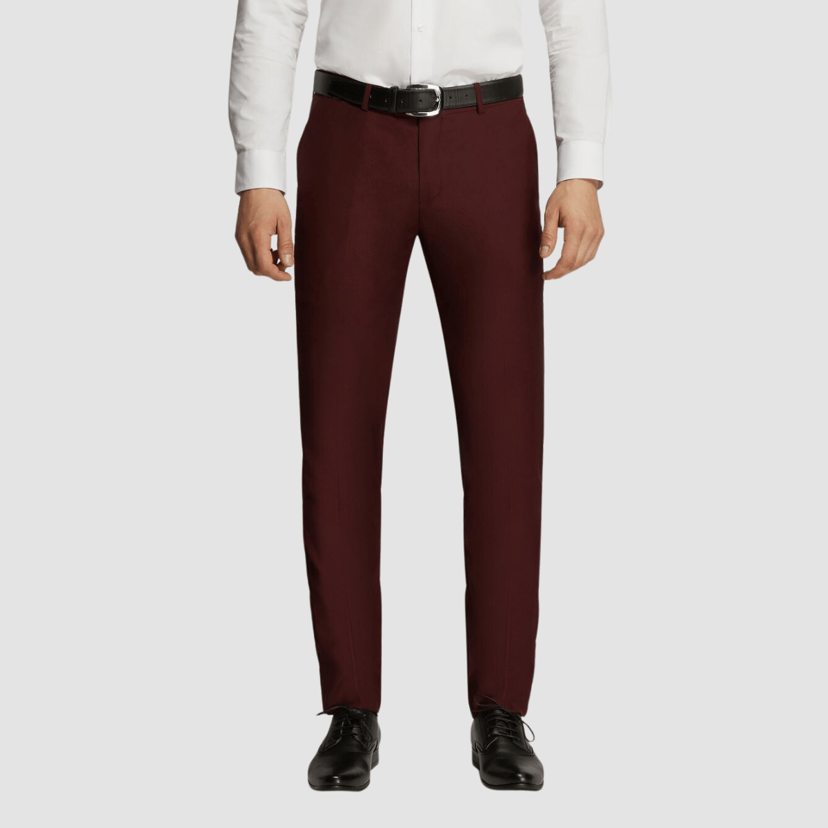 Boulvandre Slim Fit Scuzzatti Trouser in Maroon