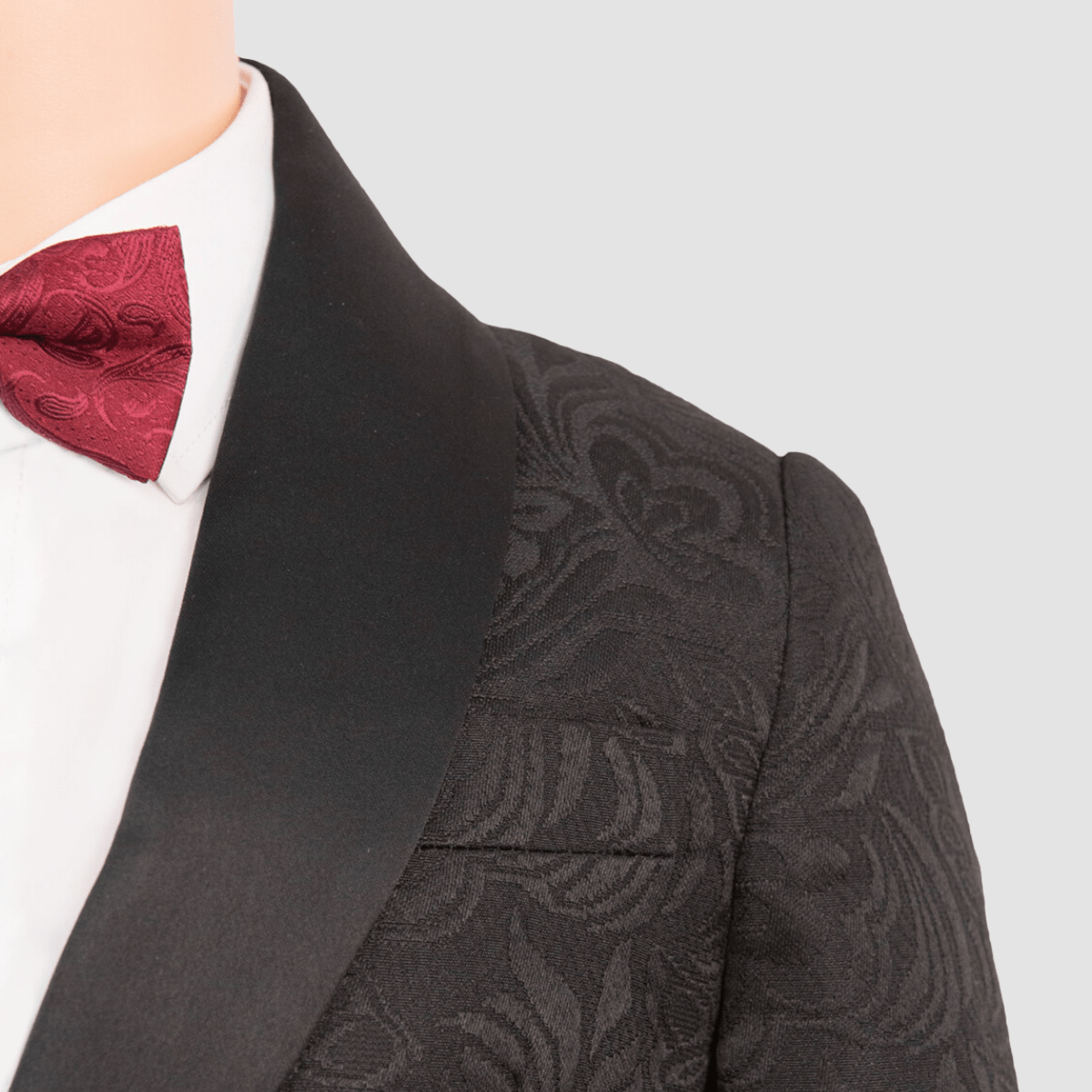 Boulvandre Kids Varce Italia Brocade Dinner Suit in Black