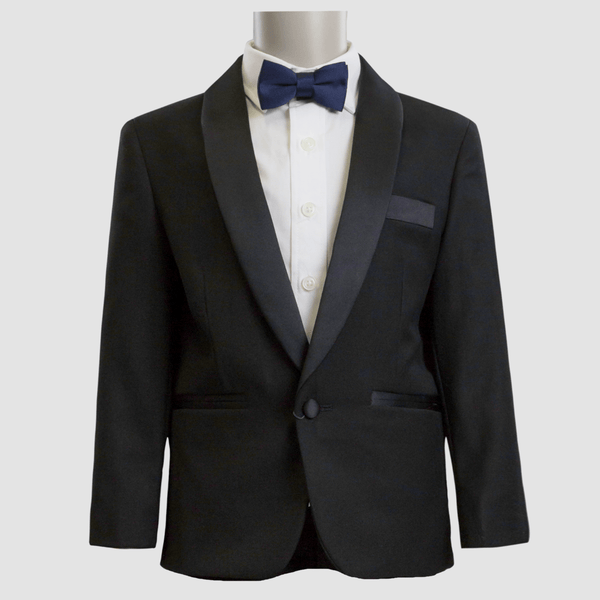 Boulvandre Kids Slim Fit Varce Italia Tuxedo Suit in Black – Mens Suit ...