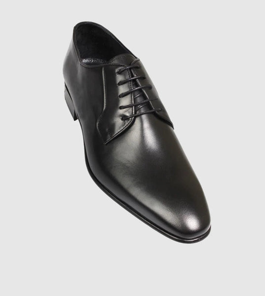 Brando Ellis Mens Shoes in Black Leather – Mens Suit Warehouse - Melbourne