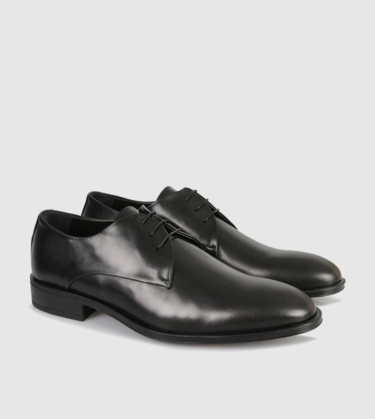Brando Mylo Mens Lace Up Leather Shoe in Black