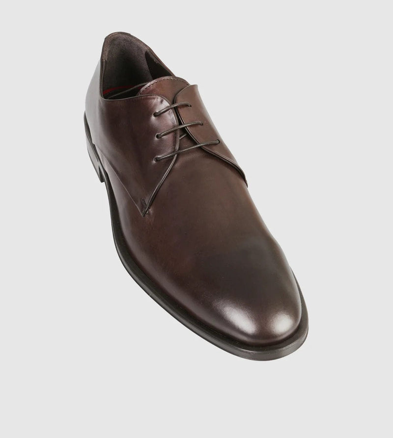 Brando Mylo Mens Lace Up Leather Shoe in Brown