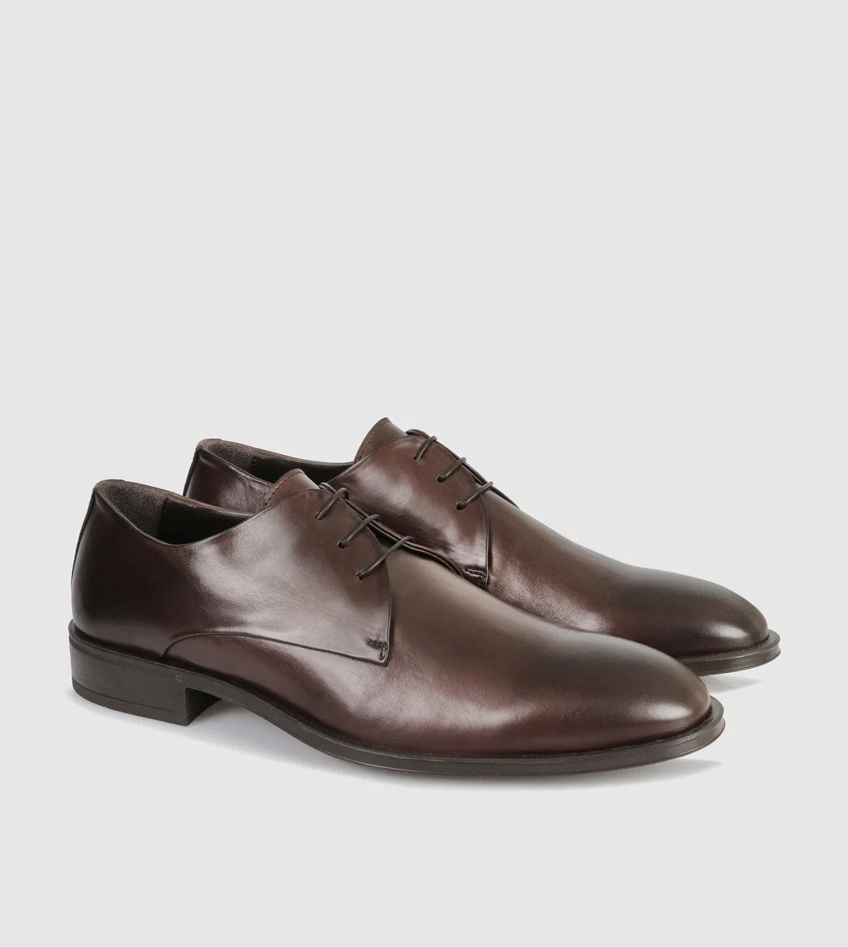 Brando Mylo Mens Lace Up Leather Shoe in Brown