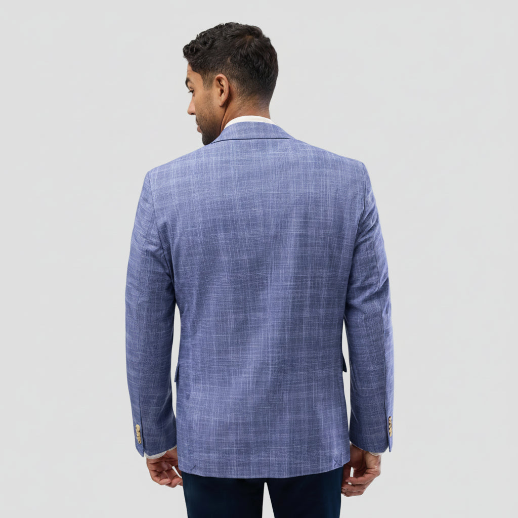 Brooksfield Men's Subtle Checked Sports Jacket in Blue