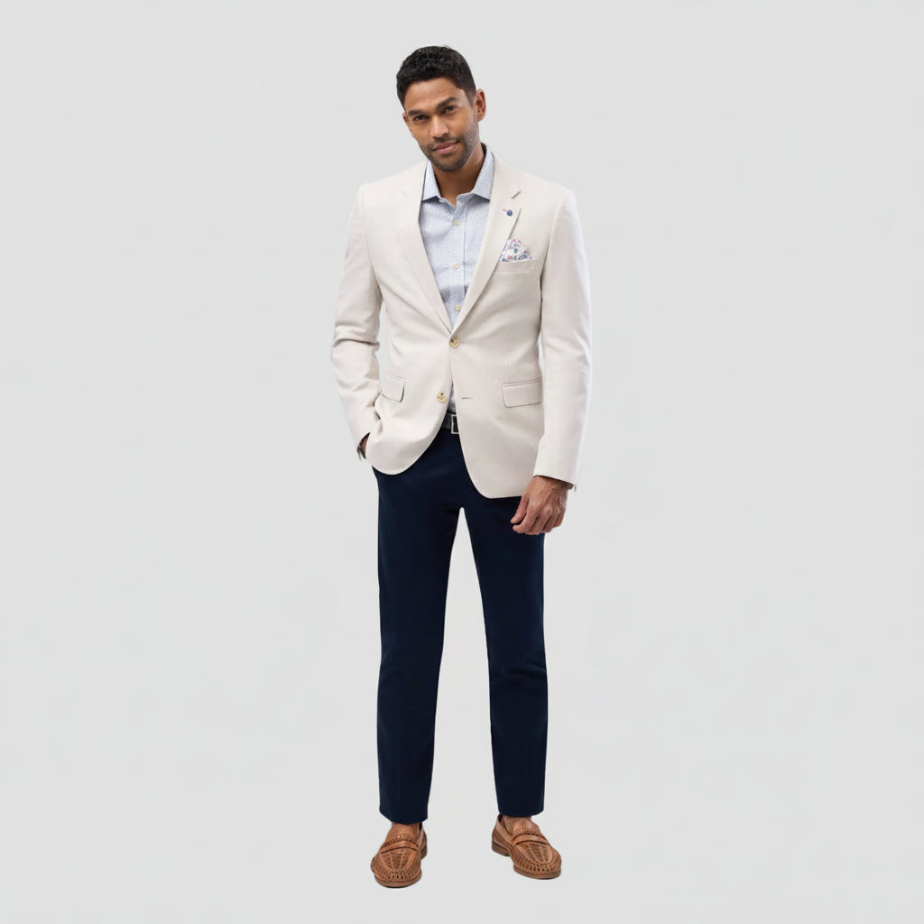 Brooksfield Sand Textured Blazer