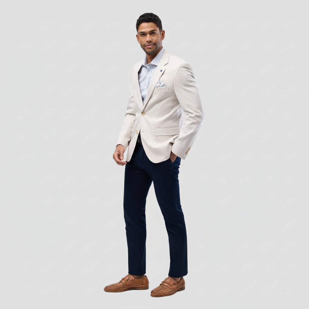 Brooksfield Sand Textured Blazer