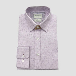 fitted lace wedding dress Dark Purple Floral Dress Shirt M main image 0