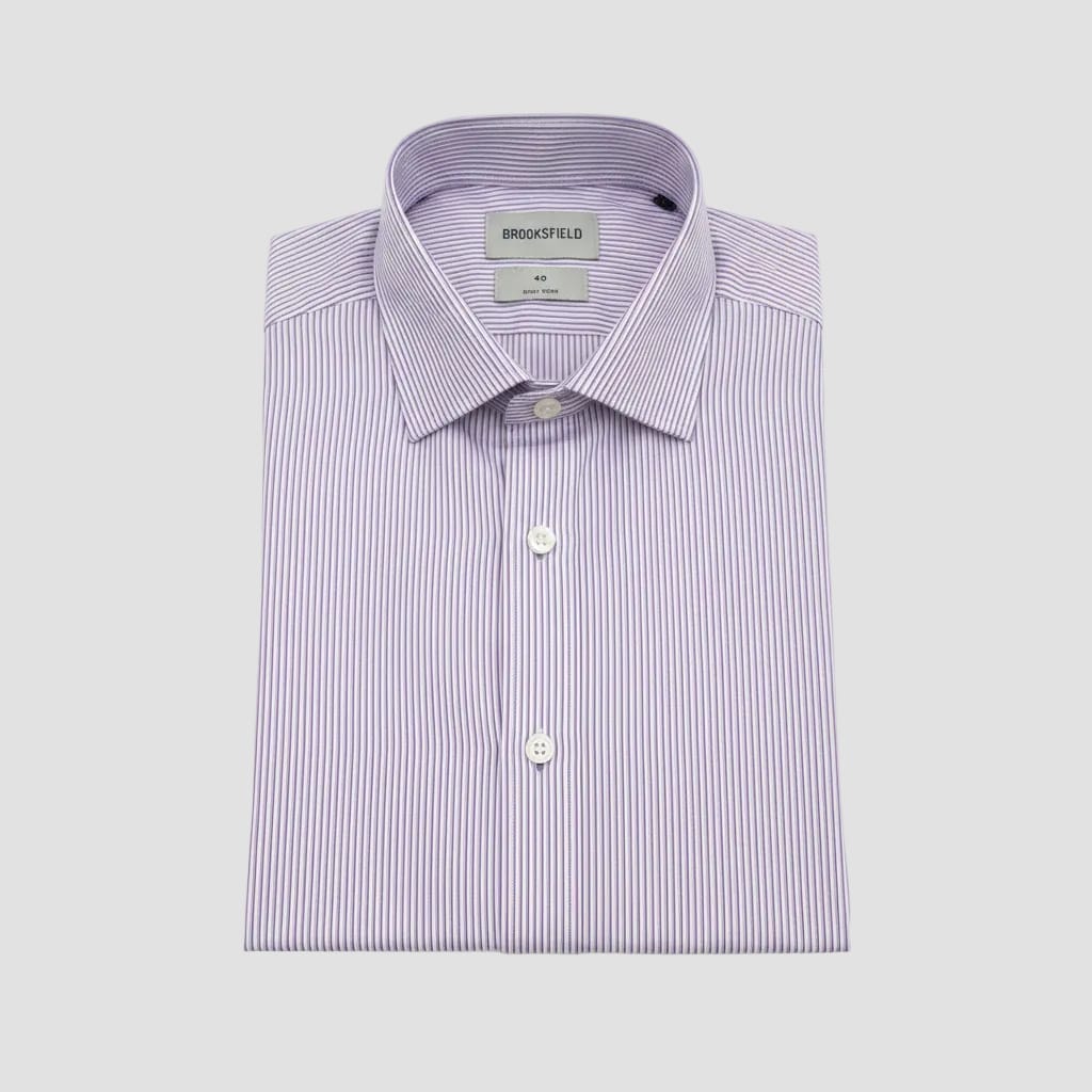 Purple stripe dress shirt