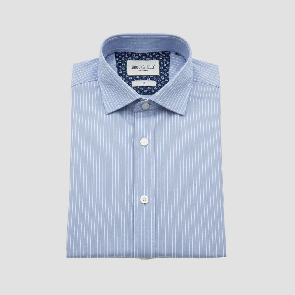 blue stripe shirt