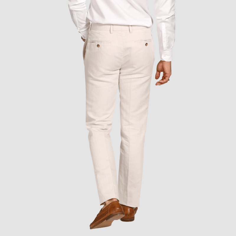 Mens linen 2025 blend trousers