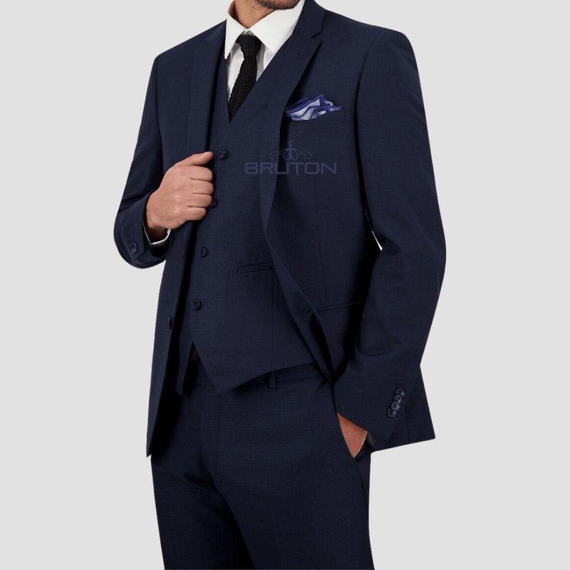 Bruton Slim Fit Mens Jose Suit in Charcoal FT6