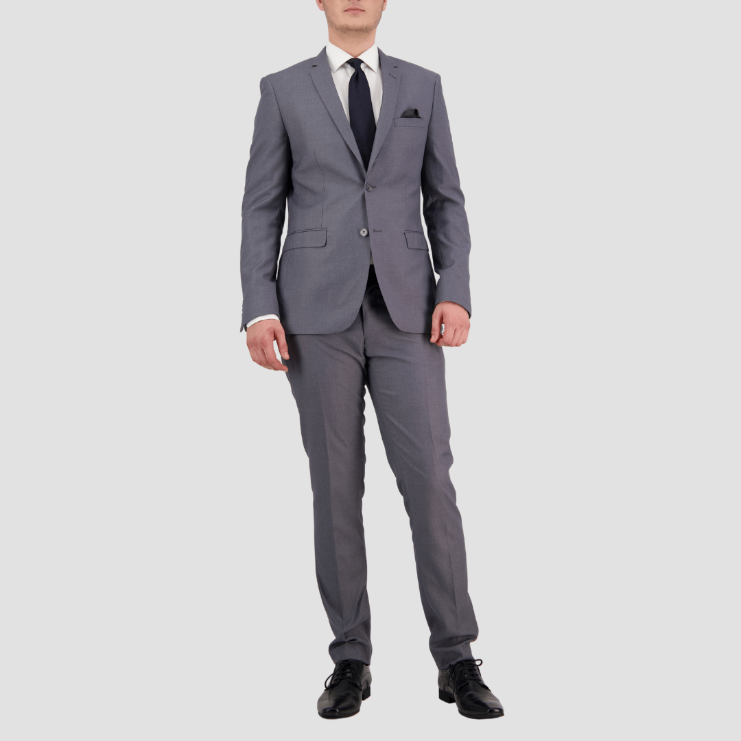 Bruton Slim Fit Mens David Suit in Grey SSB3 – Mens Suit Warehouse ...