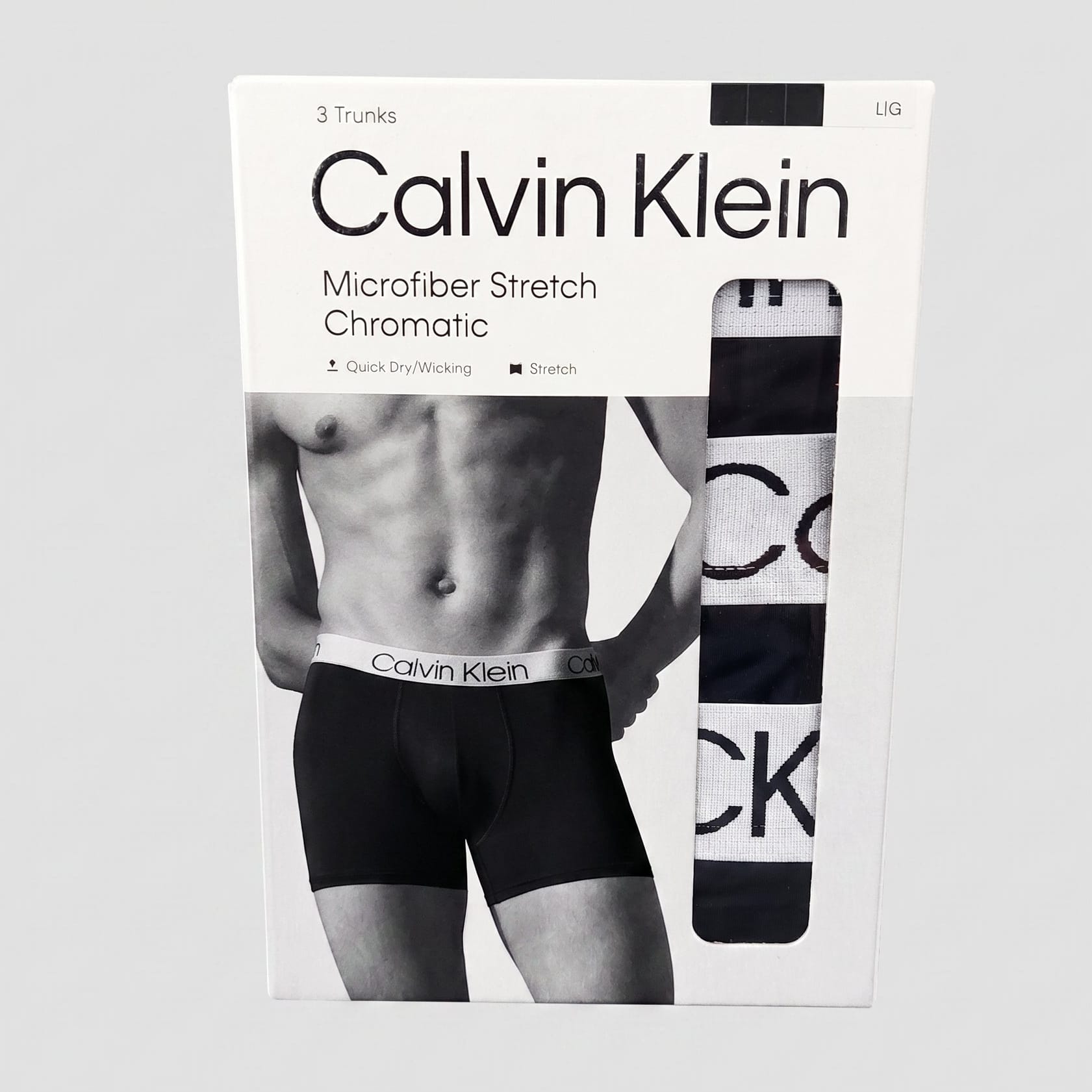 Calvin Klein Chromatic Trunks 3 Pack in Black