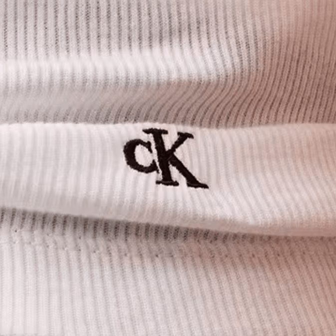 Calvin Klein Men's Classic Fit Ribbed Tank Tops 3 Pack in White Cotton