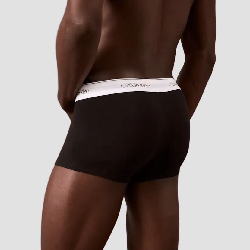 CK Icon Low Rise Trunks 3 Pack in Black