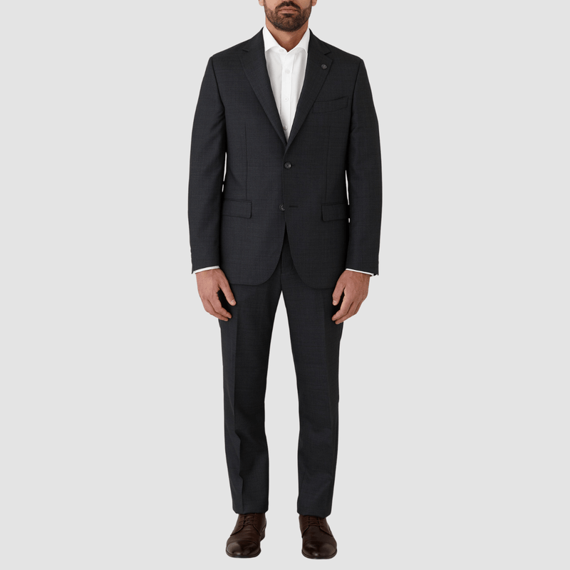 Cambridge Classic Fit Pure Merino Wool Morse Suit in Charcoal Big Man