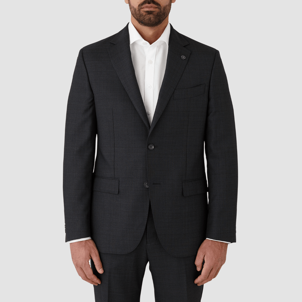 Cambridge Classic Fit Pure Merino Wool Morse Suit in Charcoal Mens