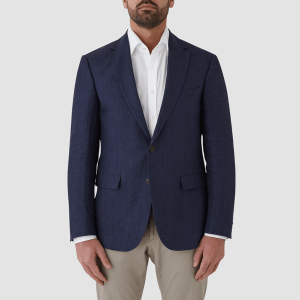 Cambridge classic fit hawthorn sports jacket in navy blue