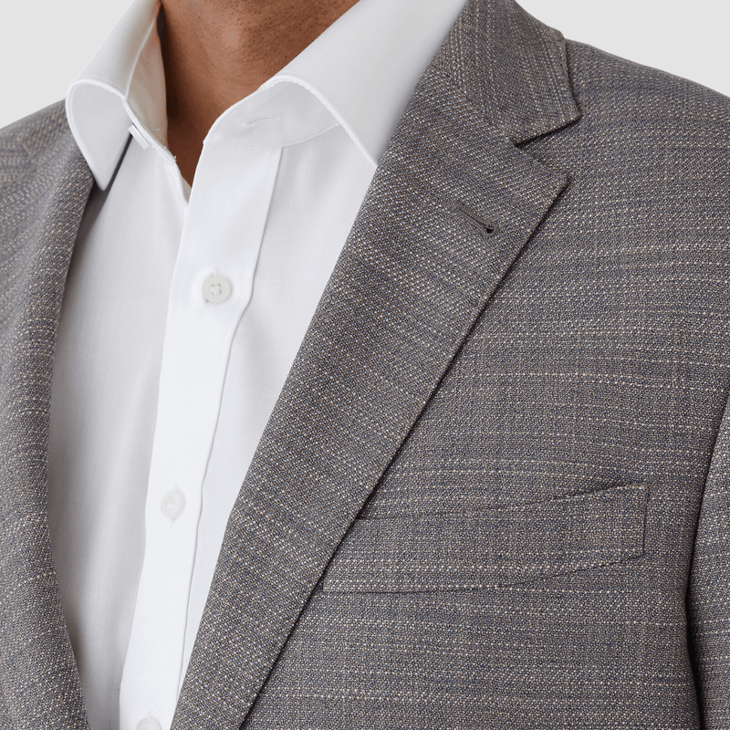 Cambridge classic fit beaumaris sports jacket in taupe linen