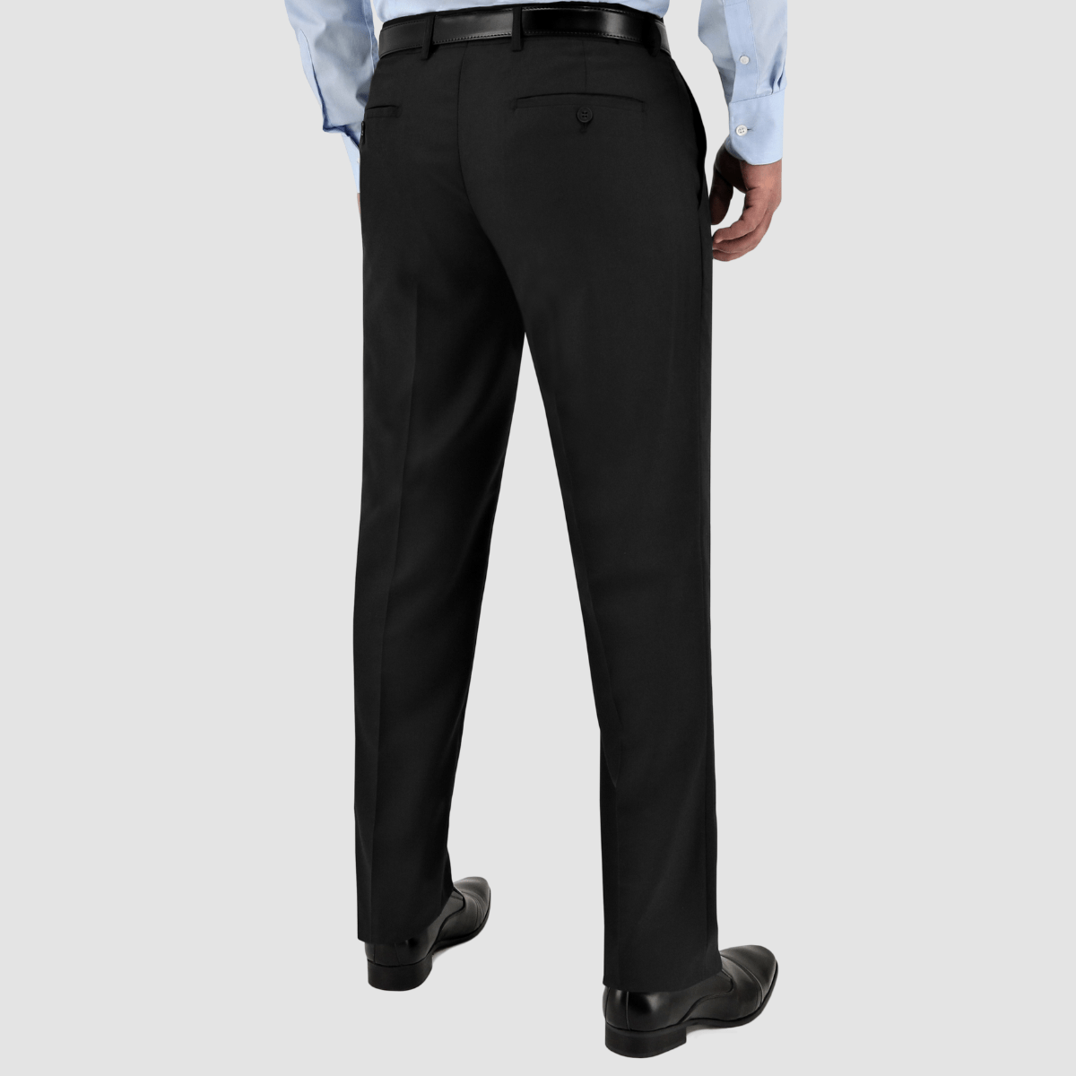 Slim‑fit Cam trouser in black by Christian Brookes with lightweight comfort.
