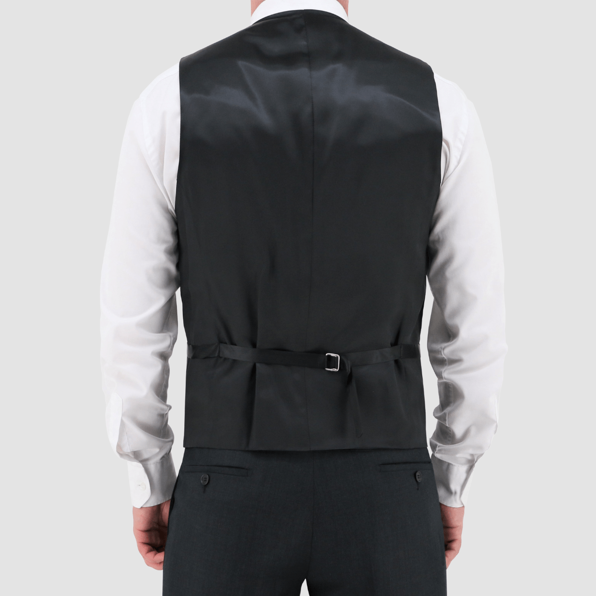 Christian Brookes Slim Fit Ryan Vest in Black from Mens Suit Warehouse.