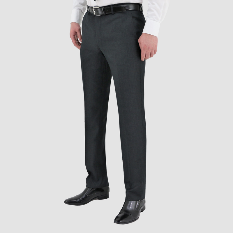 A closer look at the Christian Brookes Slim Fit Cam Trouser in Charcoal