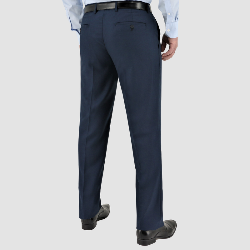 Back view of the Christian Brookes Classic Fit Cam Trouser in Deep Blue
