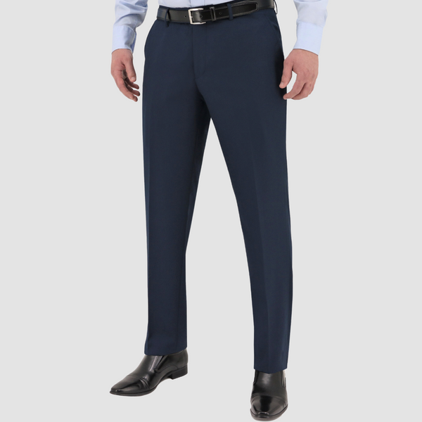 Front view of the Christian Brookes Classic Fit Cam Trouser in Deep Blue
