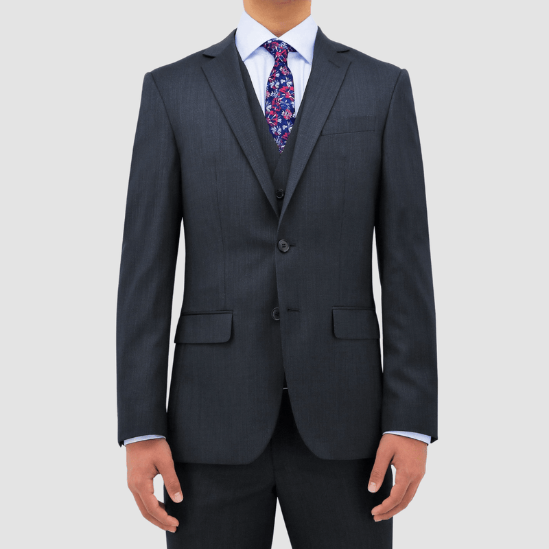 Daniel Hechter classic fit michel suit in navy pure wool - Big Man Sizes