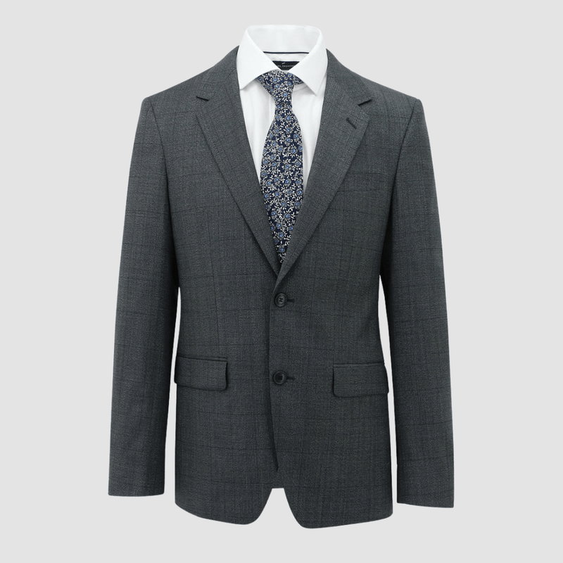 Daniel Hechter ritchie suit in charcoal wool blend - Big Mens Sizing