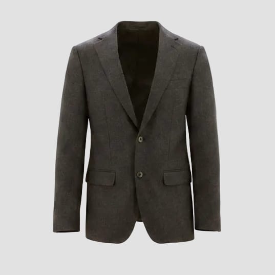 BROWN blazer on a white background