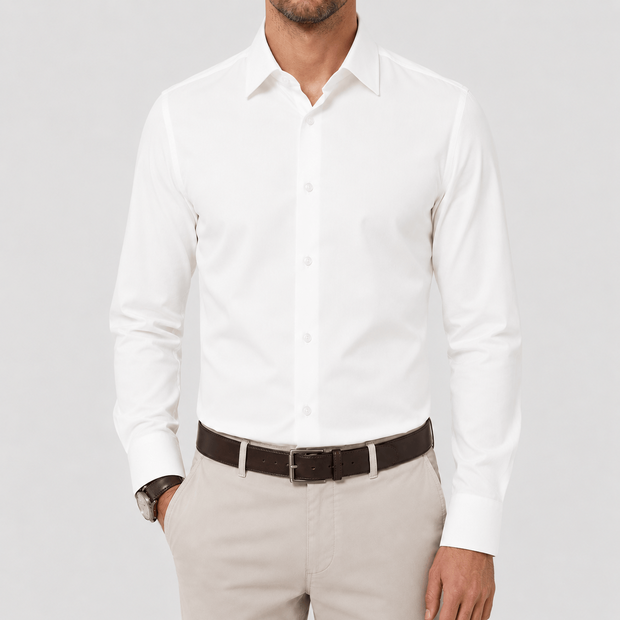 Men's Jacque French Shirt in Cream by Daniel Hechter