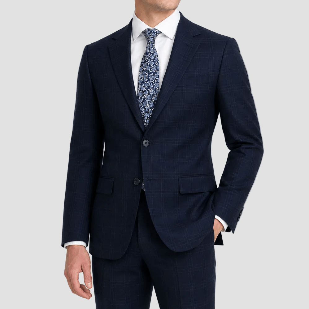 Wool‑rich slim fit Ritchie suit by Daniel Hechter.